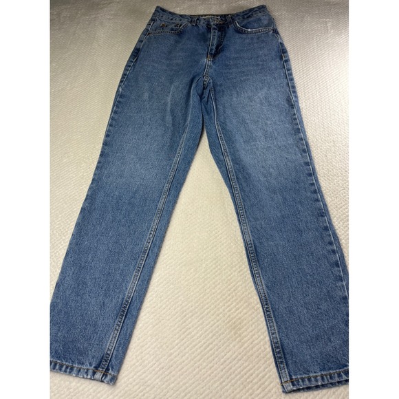 Topshop Denim - Topshop Moto Mom Jeans Womens W26 L30‎ Light Wash Denim High Rise